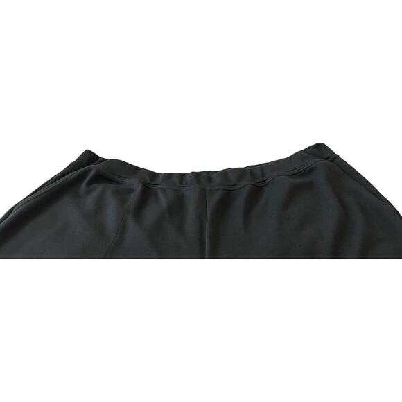 WOMAN WITHIN HIGH-RISE STRAIGHT LEG PULL-ON PANTS, WOMENS-26W PETITE-SOLID BLACK - Picture 2 of 11